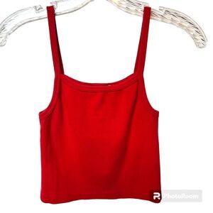 Brandy Melville Cami Crop Top Red One Size